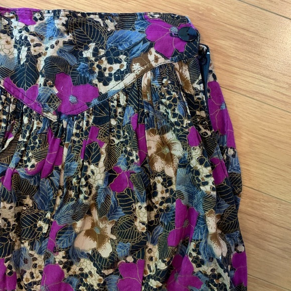 Vintage a-line skirt floral - Picture 3 of 3